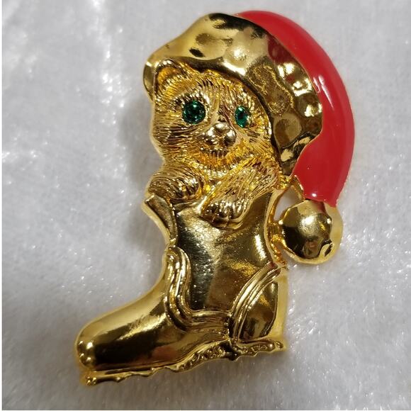 Avon Christmas tac pin mouse in boots 1.1398 - Picture 1 of 10